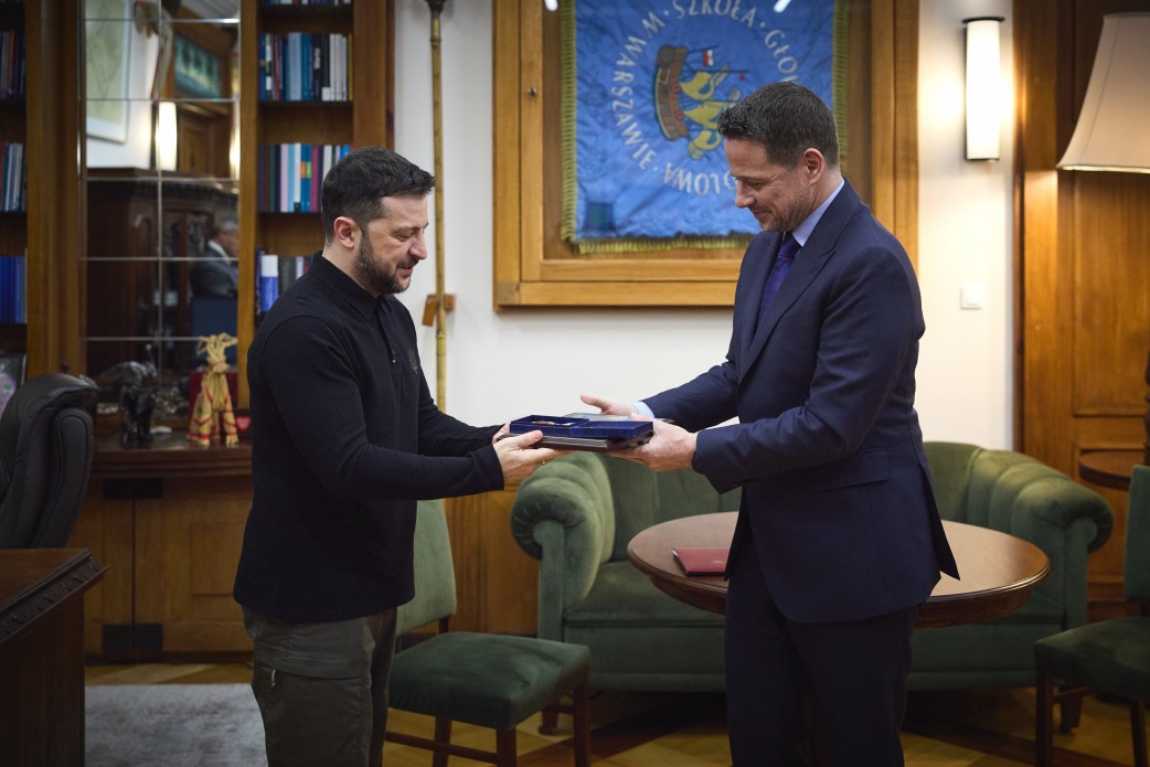 Президент України Володимир Зеленський та учасник зустрічі
