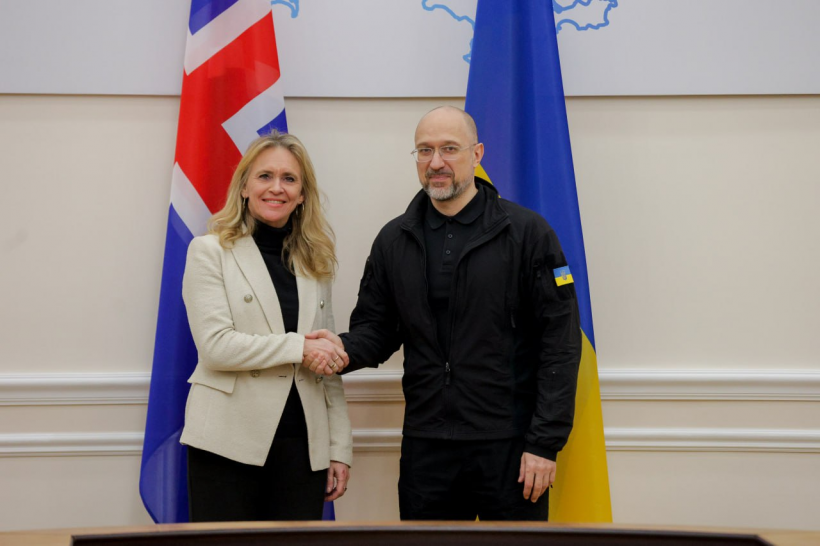 Прем’єр-міністр України Денис Шмигаль та Міністр закордонних справ Ісландії Торгердур Катрін Гуннарсдоттір