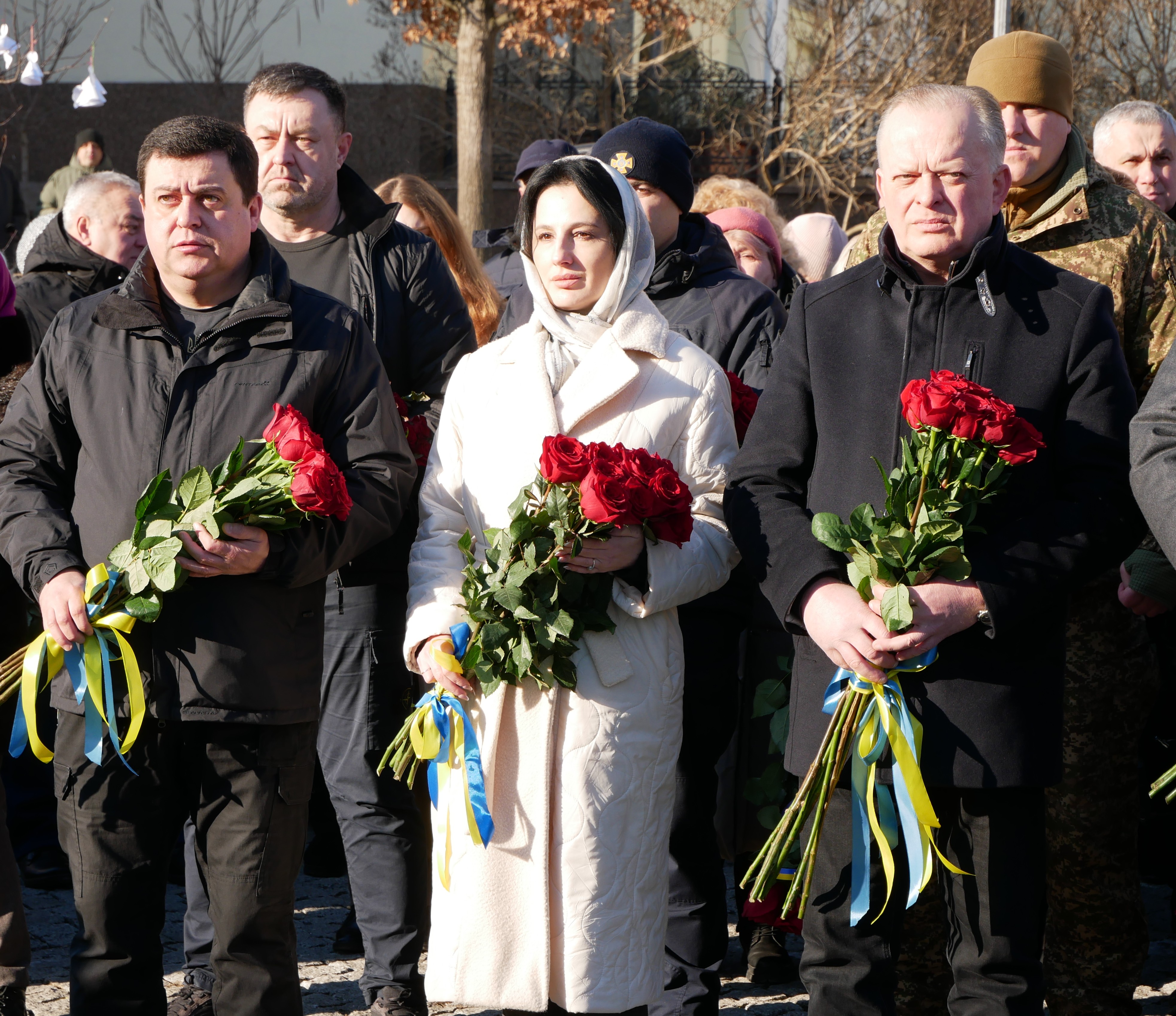 Народна депутатка України Ірина Борзова, заступники начальника ОВА Сергій Здітовецький та Андрій Кавунець 