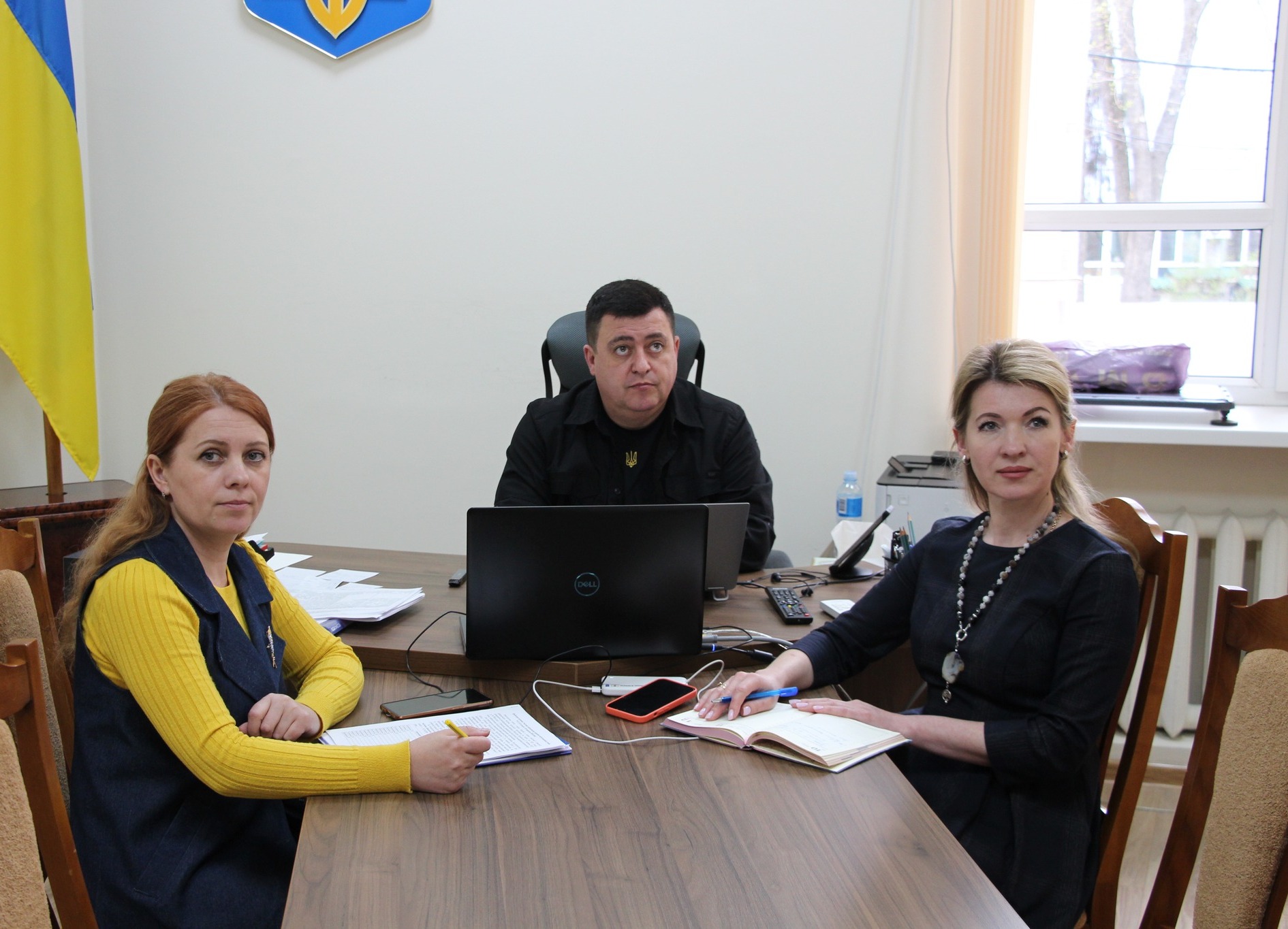 Заступник начальника ОВА (CDTO) Андрій Кавунець та учасниці наради