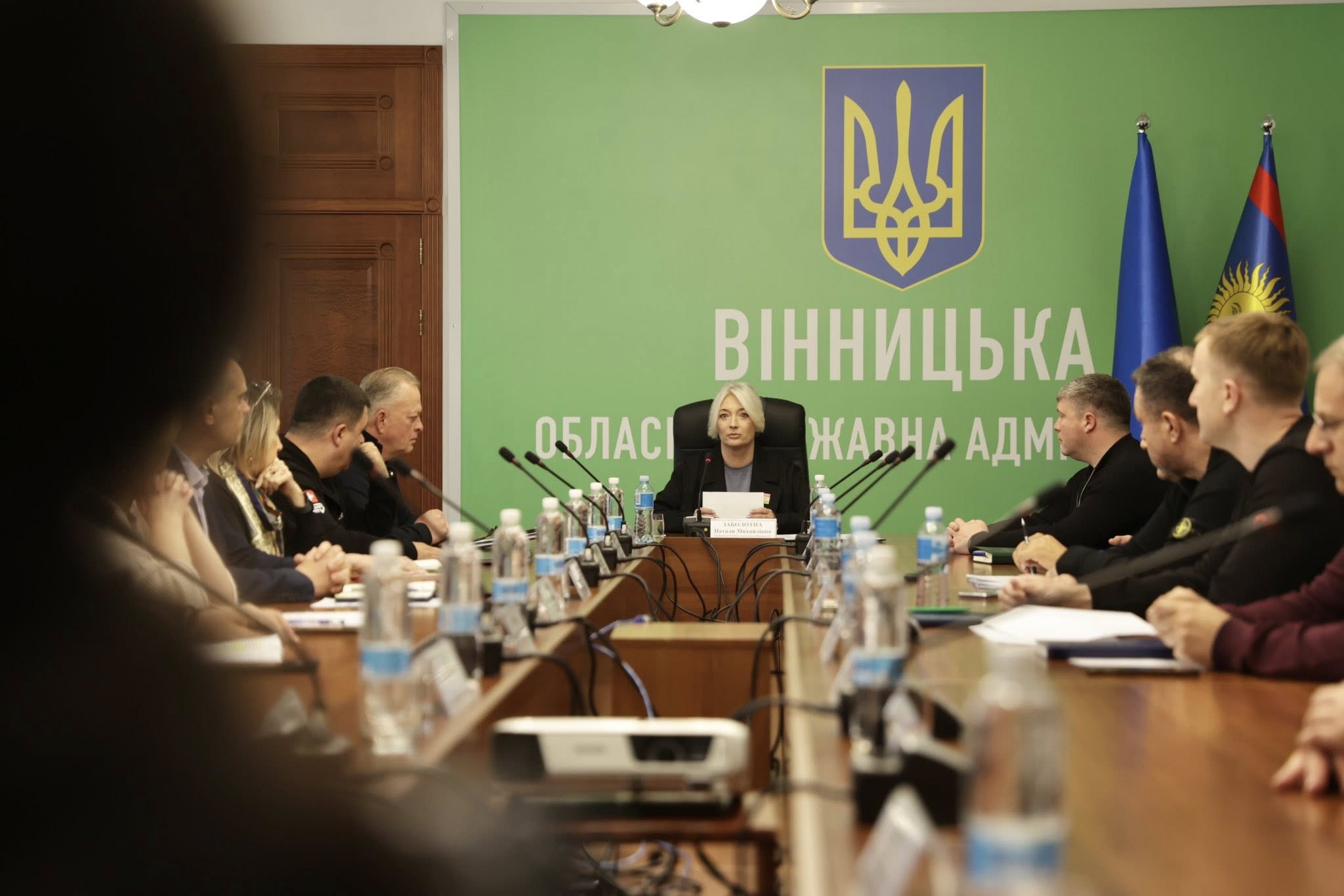 Перша заступниця начальника ОВА Наталя Заболотна та учасники апаратної наради 