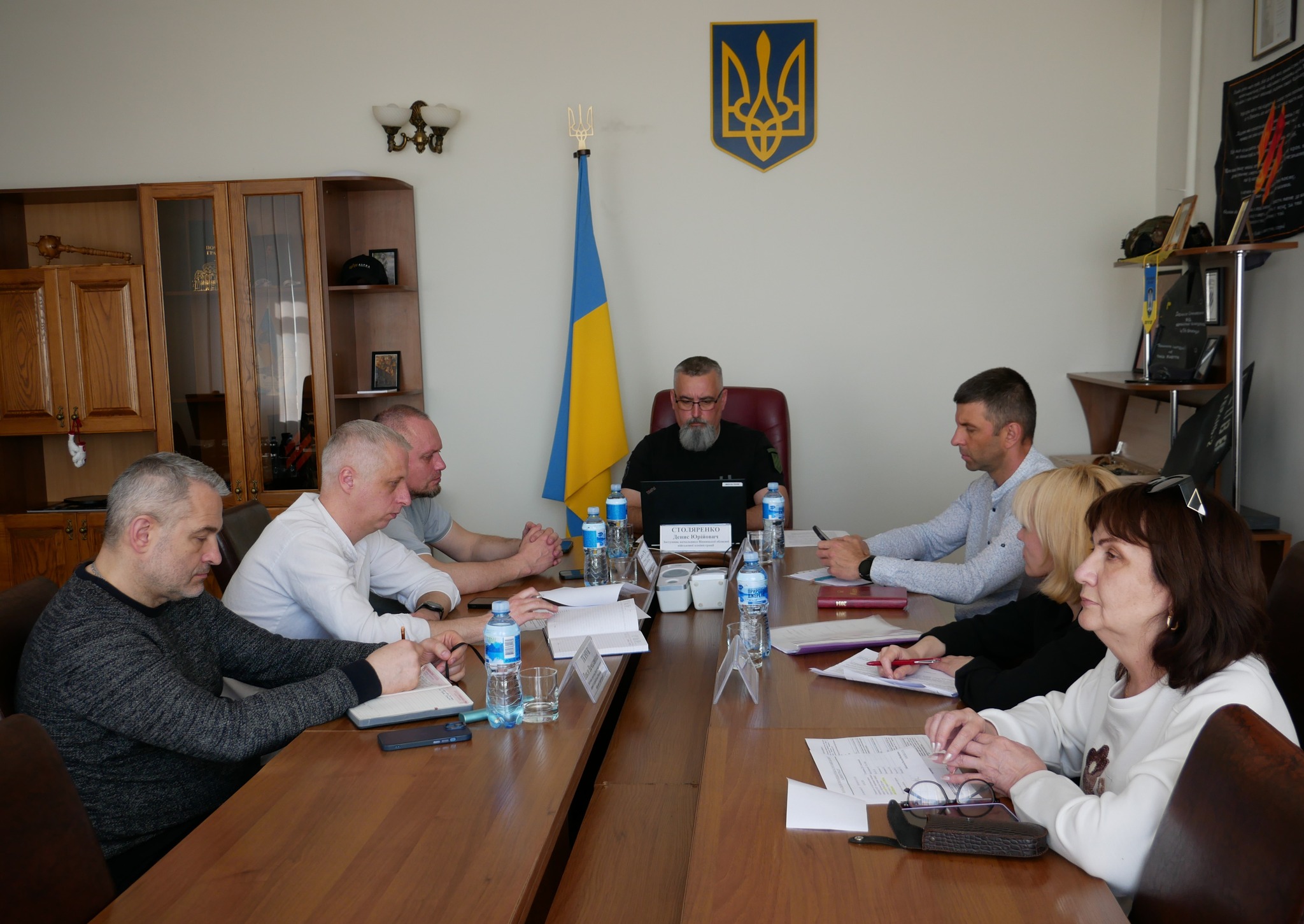 Заступник начальника ОВА Денис Столяренко та учасники наради