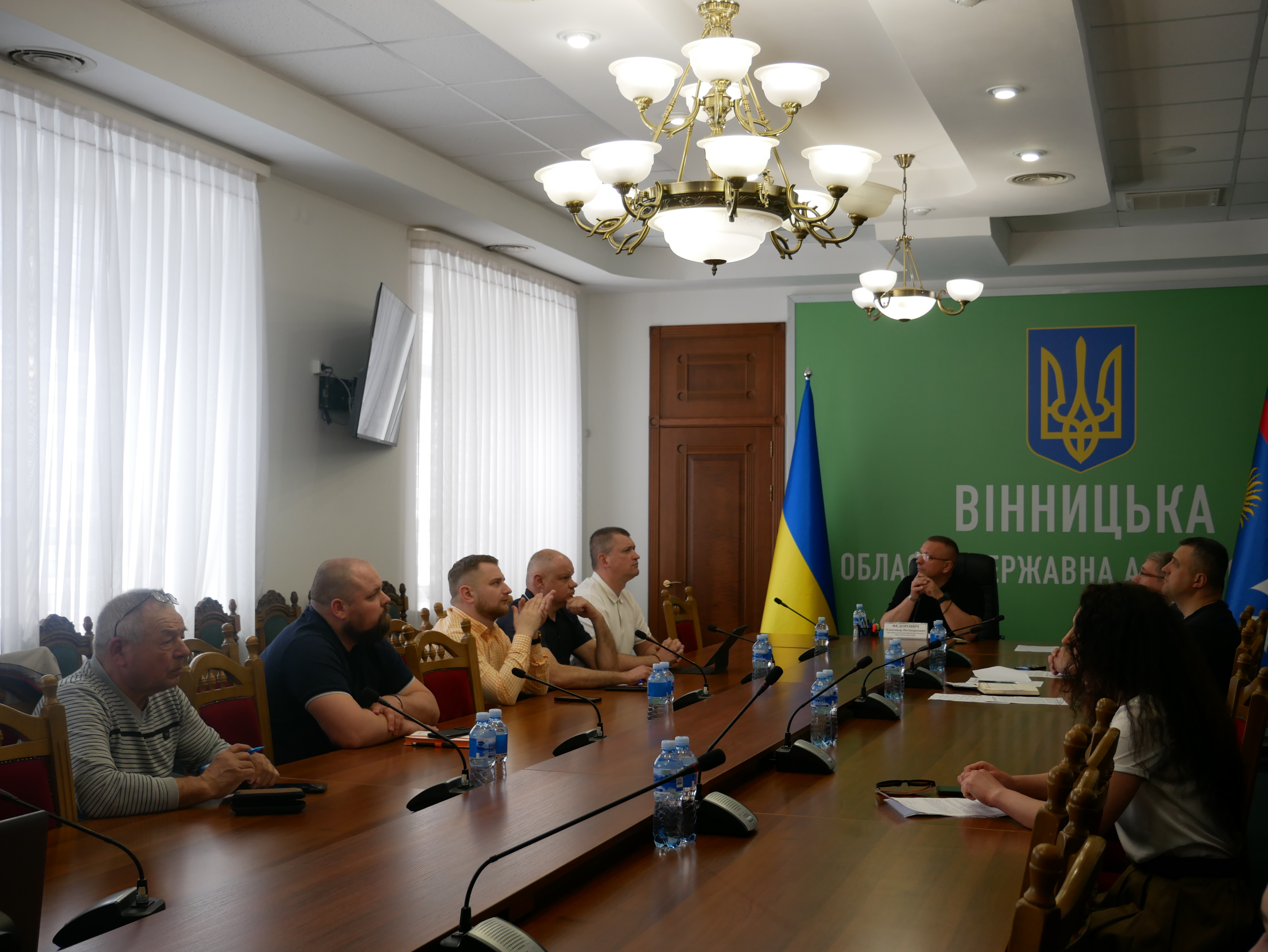 Заступник начальника ОВА Олександр Федорович та учасники наради