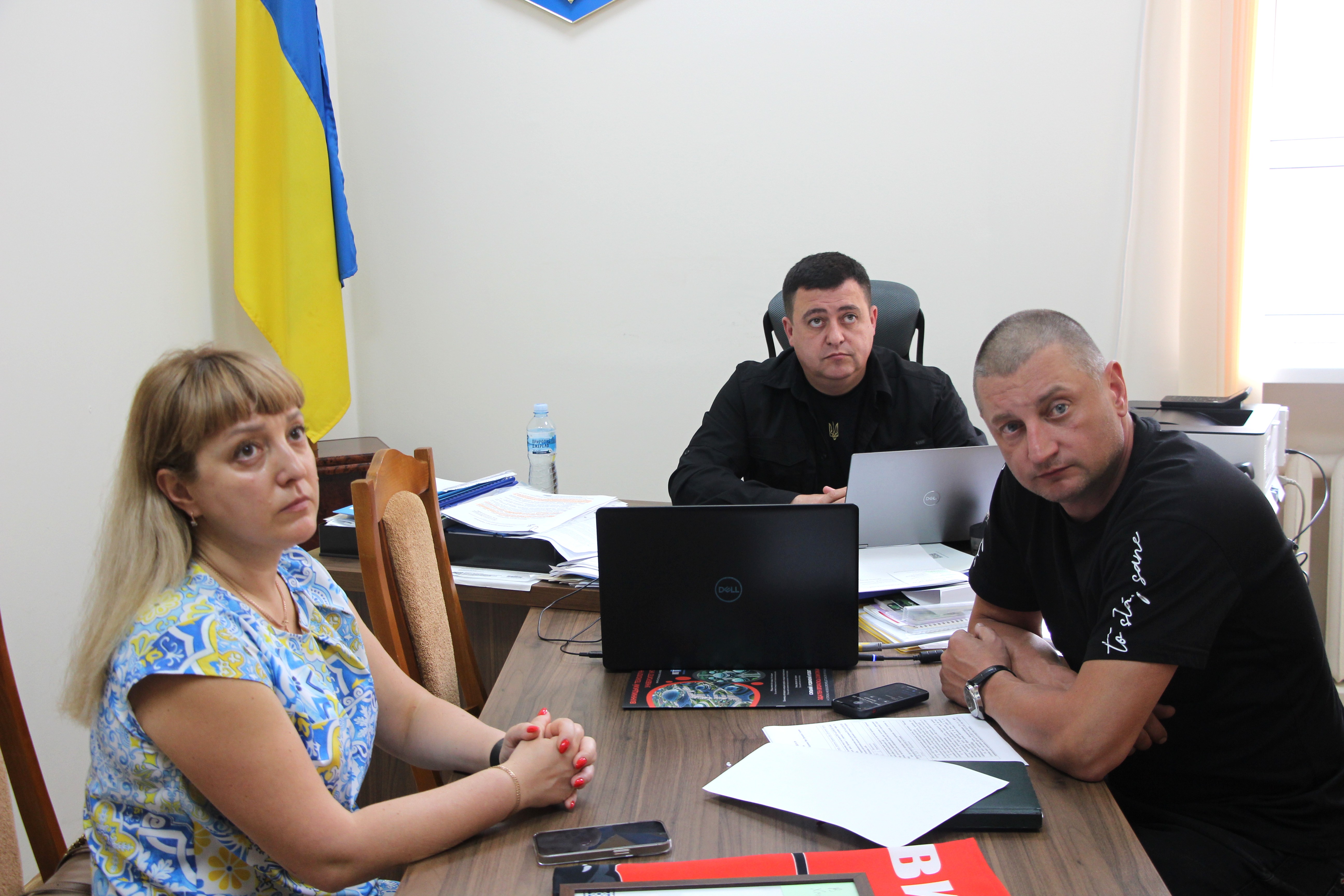 Заступник начальника ОВА (CDTO) Андрій Кавунець та учасники наради