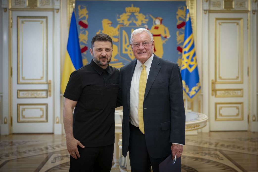 Президент України Володимир Зеленський та  спецпредставник Президента США Кіт Келлог
