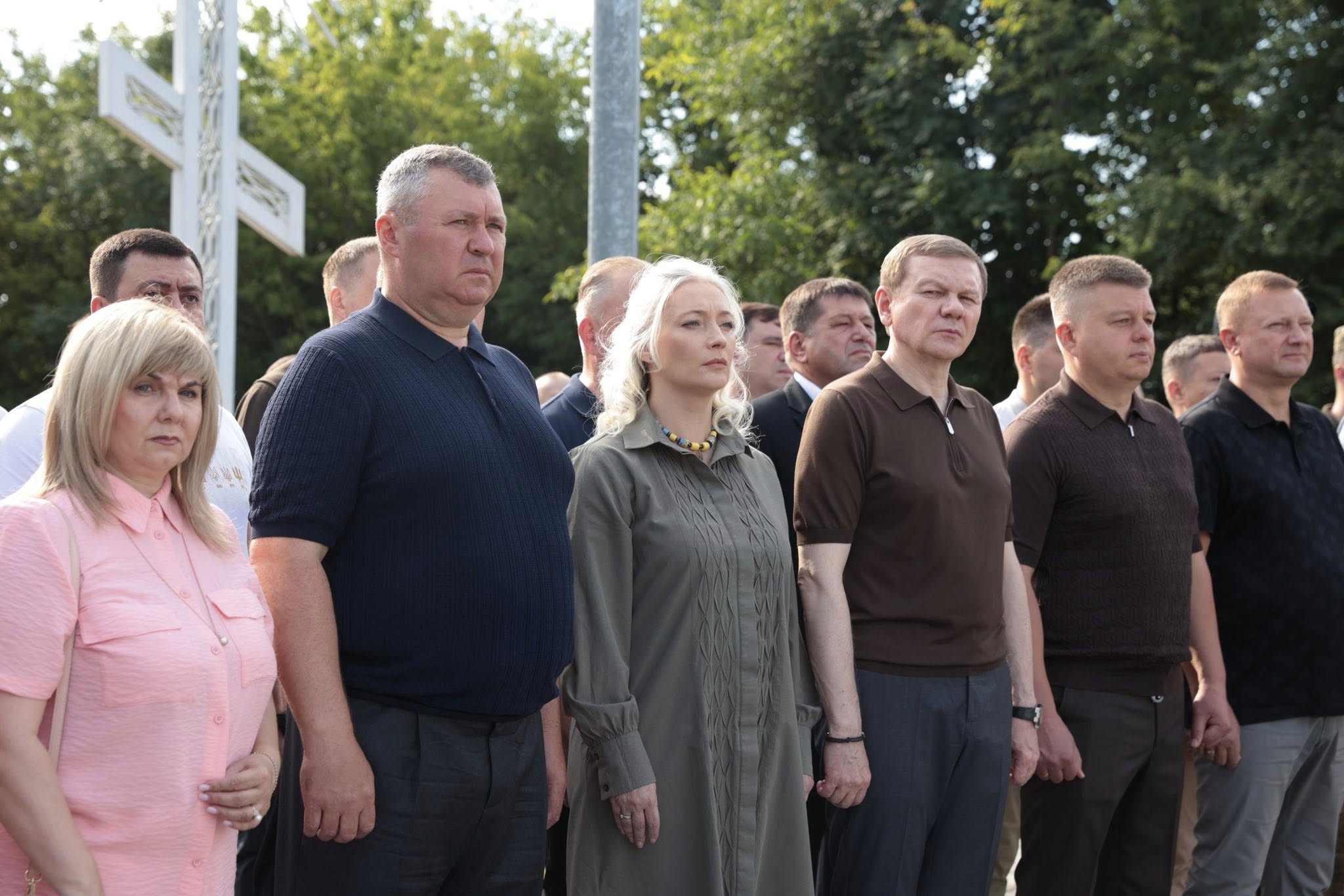 Перша заступниця начальника ОВА Наталя Заболотна, голова обласної Ради Вячеслав Соколовий, міський голова Сергій Моргунов та учасники заходу