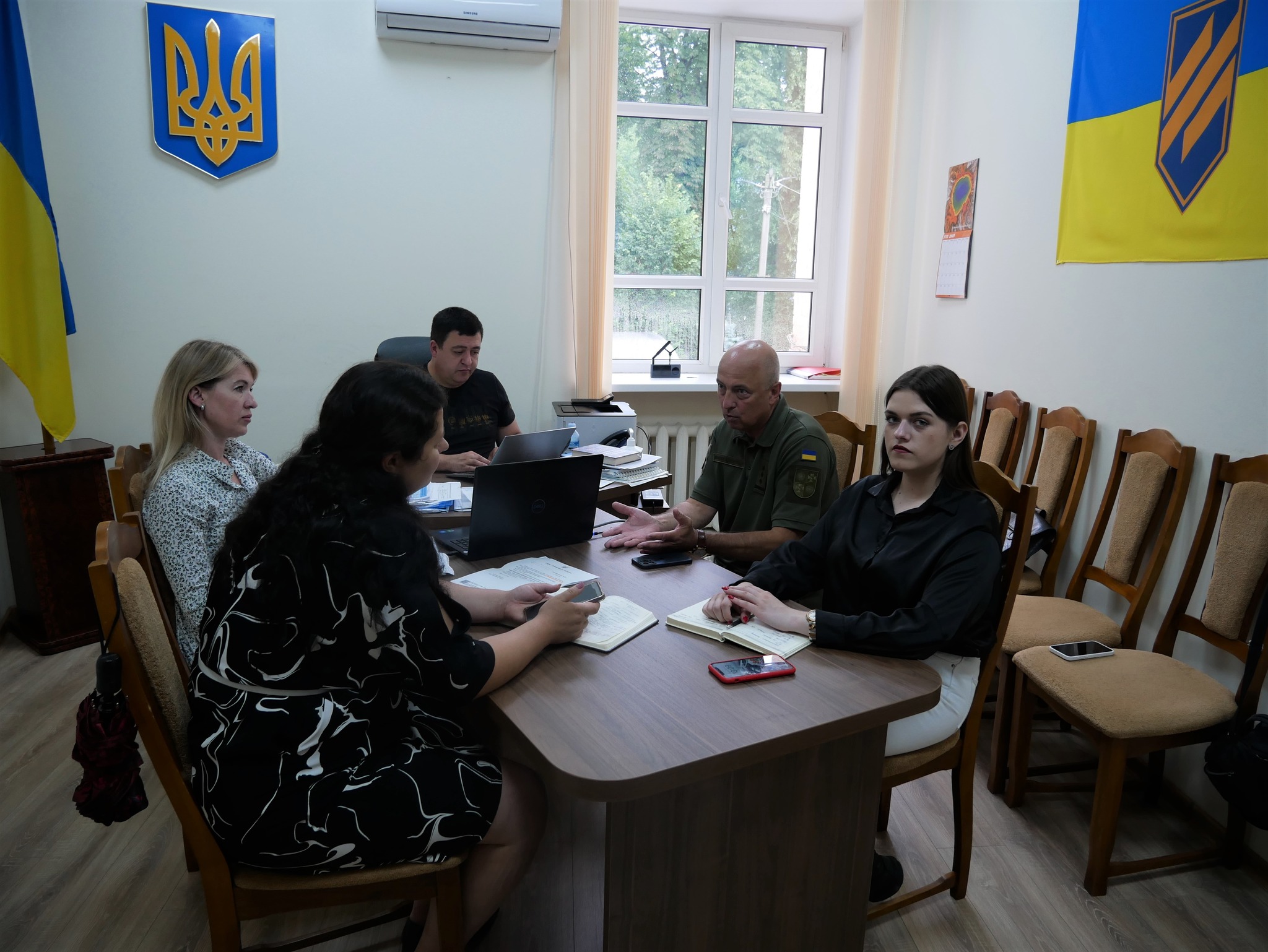 Заступник Начальника ОВА Андрій Кавунець та учасники зустрічі