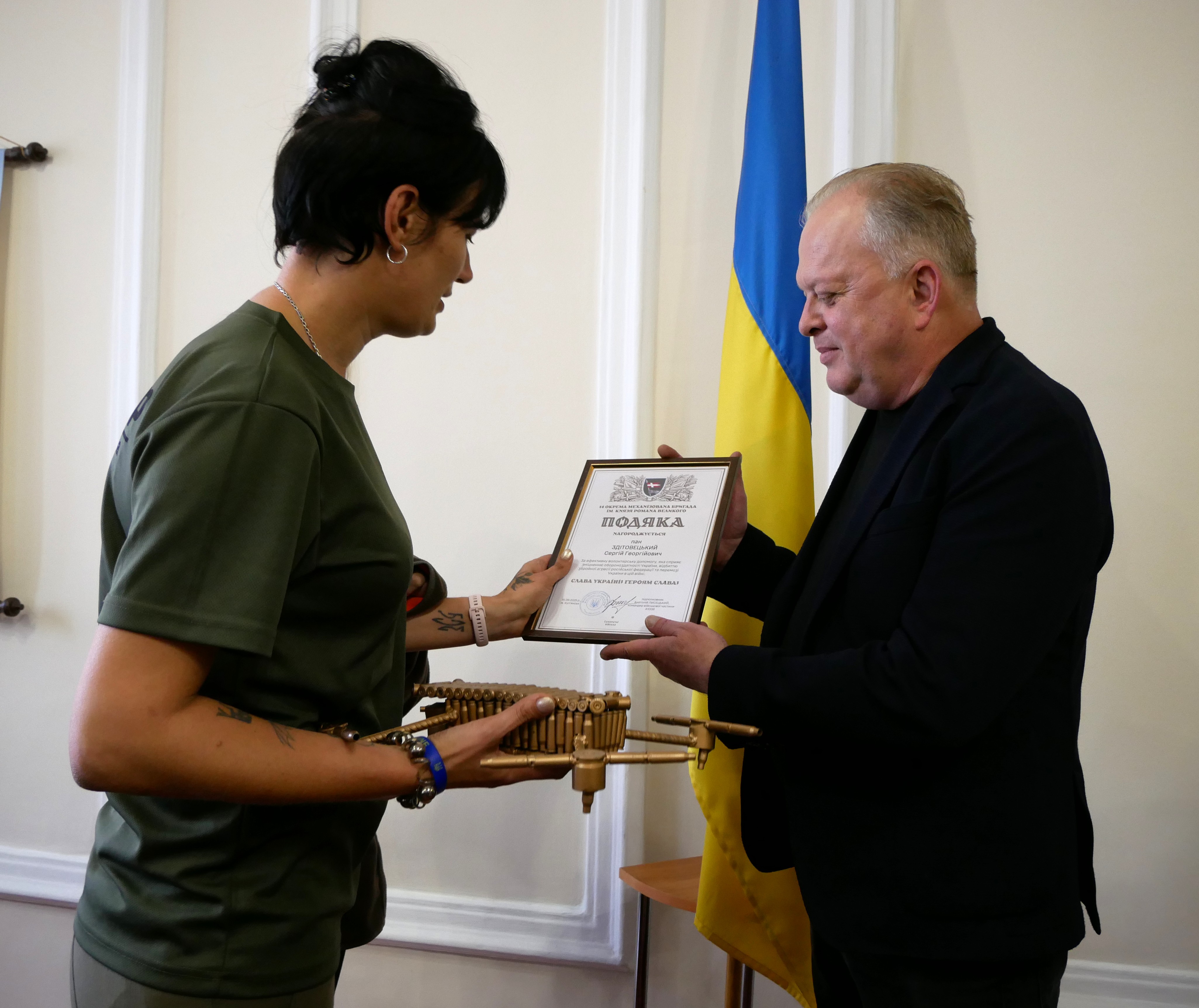 заступник начальника ОВА Сергій Здітовецький та військова