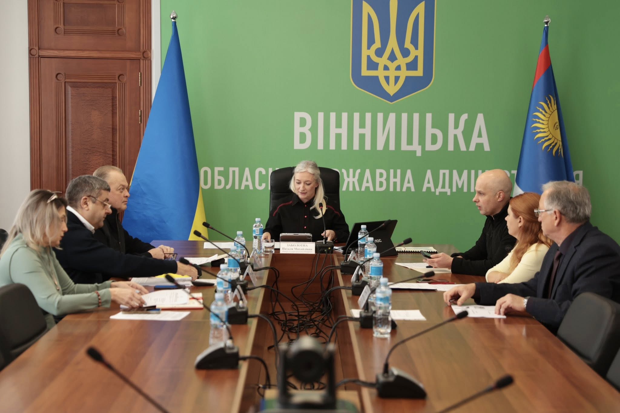 Перша заступниця начальника ОВА Наталя Заболотна та учасники наради