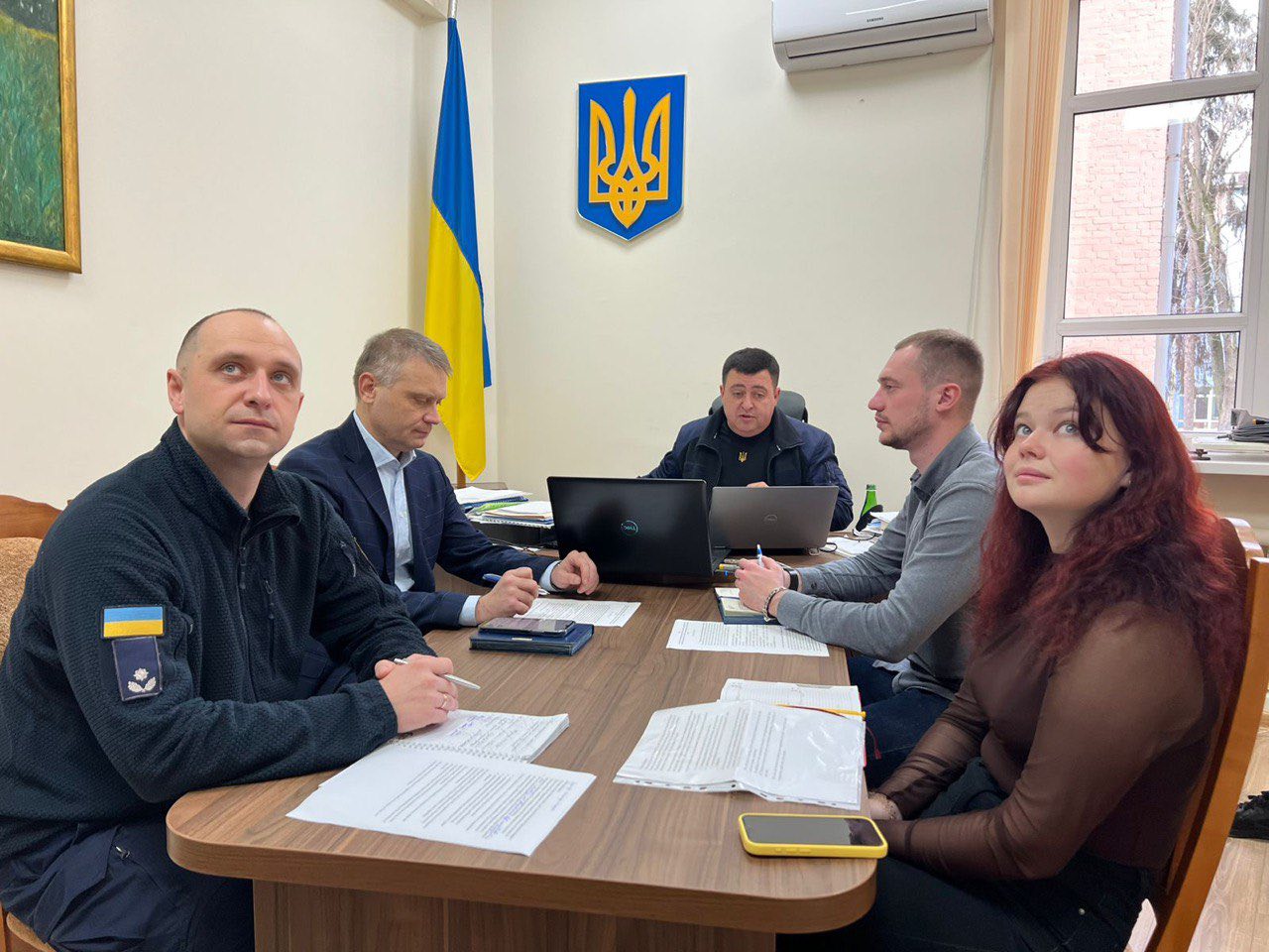 заступник начальника ОВА (CDTO) Андрій Кавунець та учасники наради