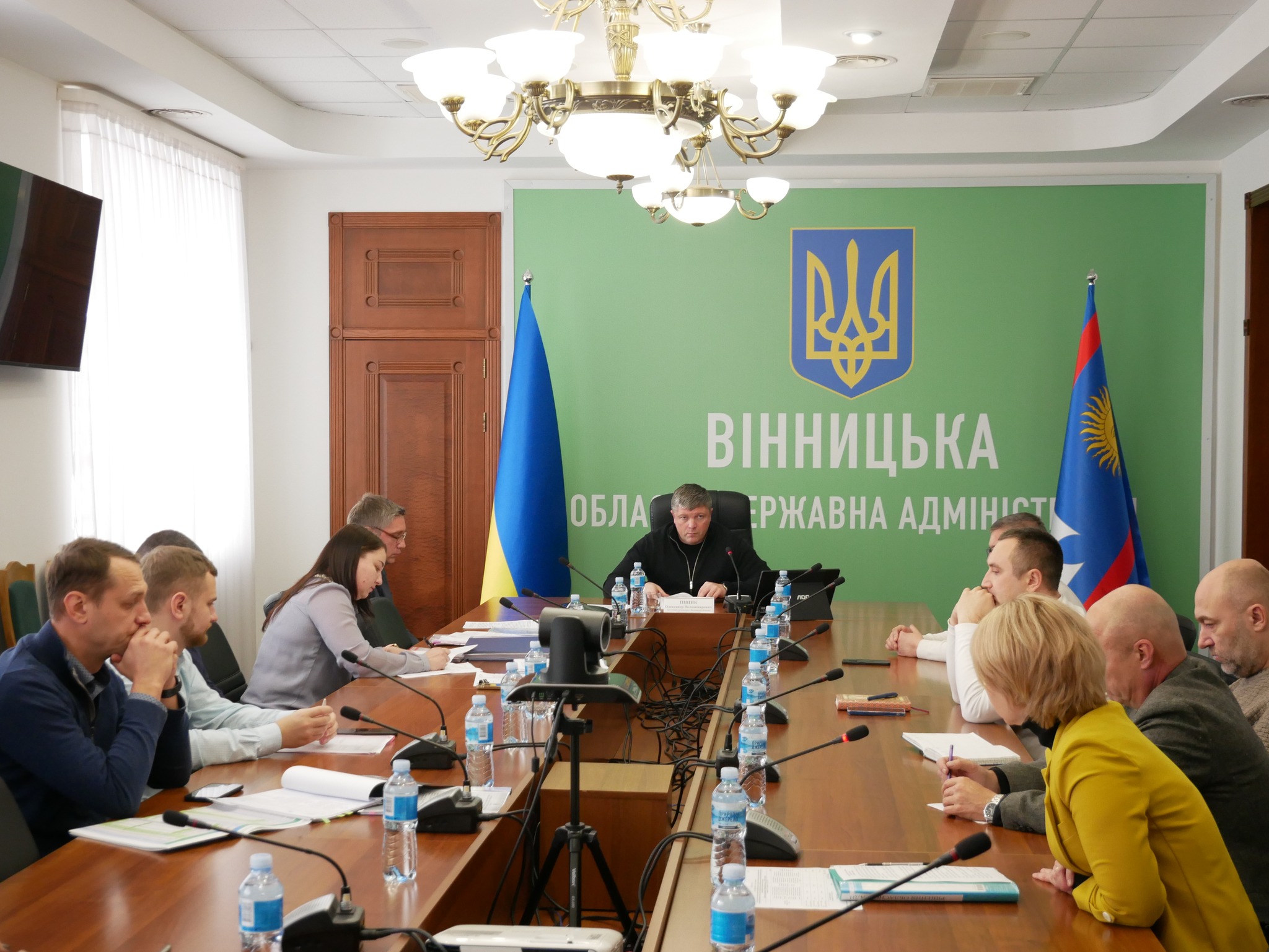 заступника начальника ОВА Олександр Піщик та учасники наради 