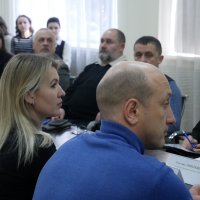 директорка Департаменту інформаційної діяльності та комунікацій з громадськістю ОВА Світлана Юзвак та учасники заходу