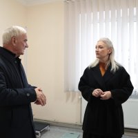 Перша заступниця начальника ОВА Наталя Заболотна та учасник заходу