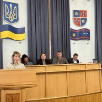 фото директора Департаменту Світлани Юзвак, яка презентує звіт під час засідання комісії