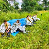 Відпрацьовували спільні дії з ліквідації наслідків умовного ракетного удару в будівлю школи.