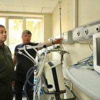 Сергій Борзов оглядає клінічний центр термічної травми і пластичної хірургії Вінницької обласної клінічної лікарні ім. М.І. Пирогова після першої черги реконструкції.