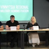 Перша заступниця начальника ОВА Наталя Заболотна, заступники начальника ОВА Олександр Піщик та Андрій Кавунець