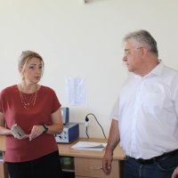 Робочий візит в Шаргородську міську лікарню директорки департаменту охорони здоров’я та реабілітації Вінницької обласної військової адміністрації Ольги Задорожної та її заступника з економічних питань Сергія Лавренюка.