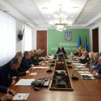 Учасники засідання Державної надзвичайної протиепізоотичної комісії при Вінницькій ОВА