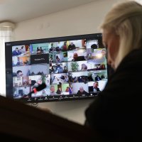 учасники наради, які долучилися онлайн