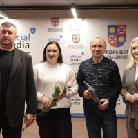 Перша заступниця начальника ОВА Наталя Заболотна, голова обласної Ради Вячеслав Соколовий та учасники заходу