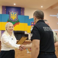 Перша заступниця начальника ОВА Наталя Заболотна та учасник зустрічі