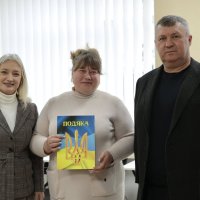 Перша заступниця начальника ОВА Наталя Заболотна, голова обласної Ради Вячеслав Соколовий та учасниця заходу