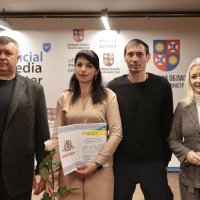 Перша заступниця начальника ОВА Наталя Заболотна, голова обласної Ради Вячеслав Соколовий та учасники заходу