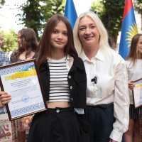 Перша заступниця начальника ОВА Наталя Заболотна та учасниця зустрічі