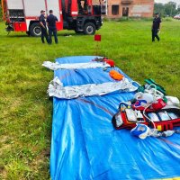 Відпрацьовували спільні дії з ліквідації наслідків умовного ракетного удару в будівлю школи.