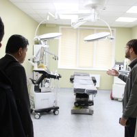 Учасники заходу під час огляду лікарні