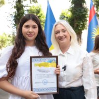 Перша заступниця начальника ОВА Наталя Заболотна та учасниця зустрічі