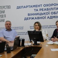 Спільна нарада директорки департаменту охорони здоров’я та реабілітації Вінницької ОВА Ольги Задорожної з Головою Вченої ради ВНМУ, професоркою Вікторією Петрушенко та керівниками лікарень.