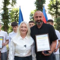 Перша заступниця начальника ОВА Наталя Заболотна та учасники зустрічі