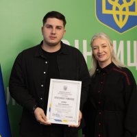 Перша заступниця начальника ОВА Наталя Заболотна та учасник заходу