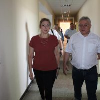 Робочий візит в Шаргородську міську лікарню директорки департаменту охорони здоров’я та реабілітації Вінницької обласної військової адміністрації Ольги Задорожної та її заступника з економічних питань Сергія Лавренюка.