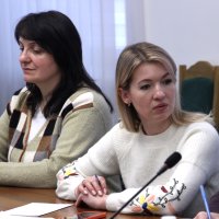 Директорка Департаменту інформаційної діяльності та комунікацій з громадськістю ОВА Світлана Юзвак та учасники наради