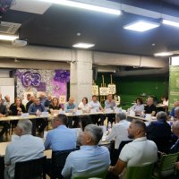 Загальне фото засідання колегії, на якому всі присутні слухають доповідь директора Департаменту Олега Сідорова