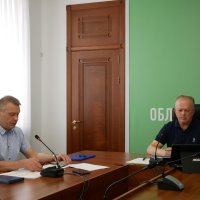 Заступник начальника ОВА Сергій Здітовецький та Директор Департаменту міжнародного співробітництва та регіонального розвитку ОВА Ігор Цехановський