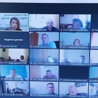 Ольга Задорожна під час наради із керівниками лікарень.