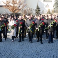 народна депутатка України Ірина Борзова, заступник Начальника ОВА Сергій Здітовецький та заступник Начальника ОВА з питань цифрового розвитку, цифрових трансформацій і цифровізації (CDTО) Андрій Кавунець та учасники заходу