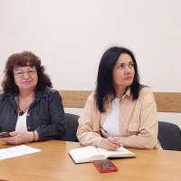 Ольга Задорожна під час наради із керівниками лікарень.