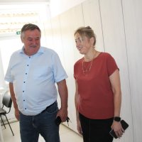 Робочий візит в Шаргородську міську лікарню директорки департаменту охорони здоров’я та реабілітації Вінницької обласної військової адміністрації Ольги Задорожної та її заступника з економічних питань Сергія Лавренюка.
