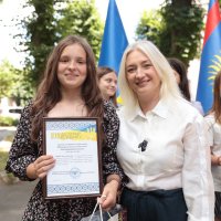 Перша заступниця начальника ОВА Наталя Заболотна та учасниця зустрічі